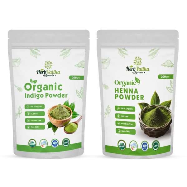 Henna Powder & Indigo Powder Combo – Herb Vatika Ayurveda